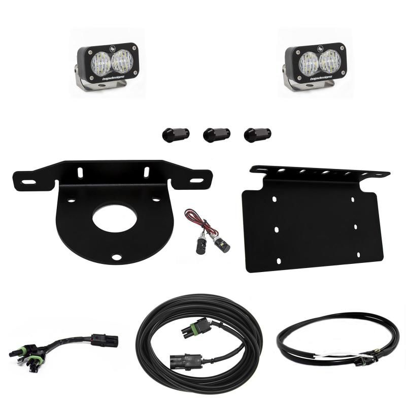 Baja Designs 447764UP - BAJ447764UP - Baja Designs 2021+ Ford Bronco Dual S2 Sport W/C Reverse Kit w/Lic Plate w/Upfitter - Shipped in Europe - Tuningsupply.com