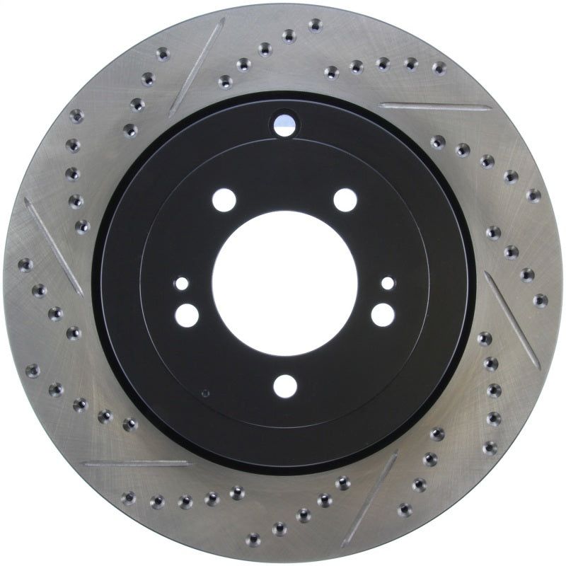 Stoptech 127.46075R - STO127.46075R - StopTech Slotted & Drilled Sport Brake Rotor - Shipped in Europe - Tuningsupply.com