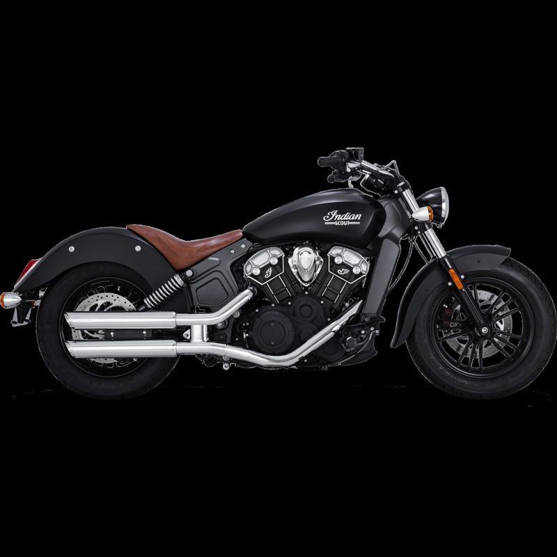 Vance and Hines 18323 - VAH18323 - Vance & Hines 15-20 Indian Scout/Bobber Twin Slash 3in PCX Slip-On Exhaust - Shipped in Europe - Tuningsupply.com