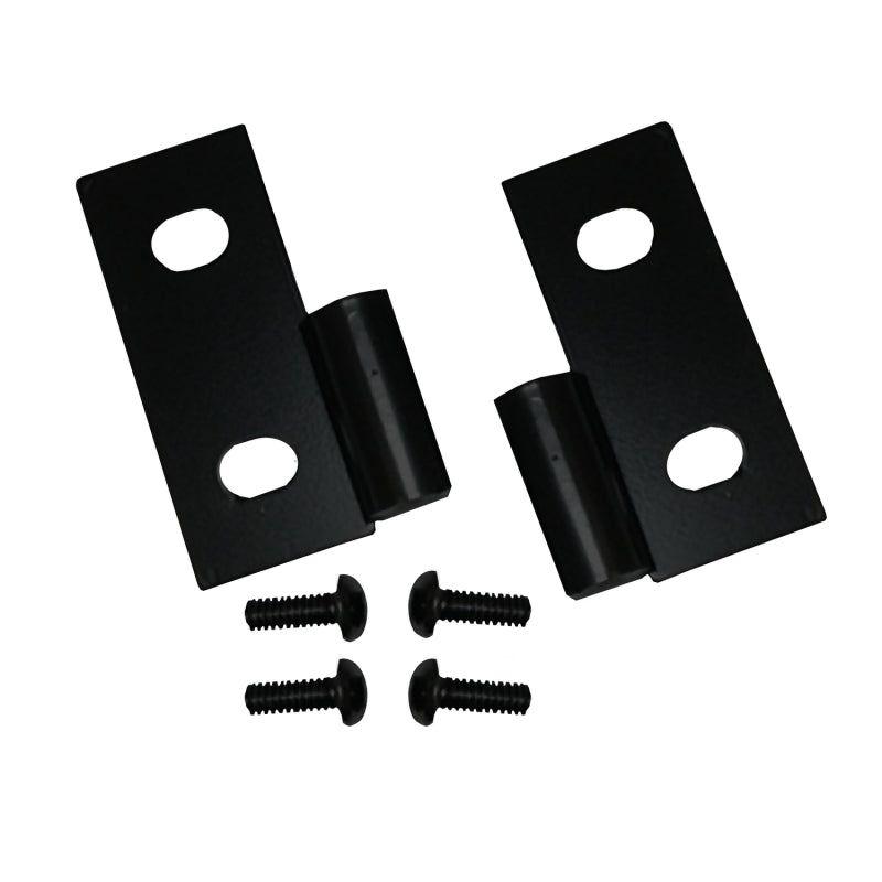 Rugged Ridge 11202.03 - RUG11202.03 - Rugged Ridge 76-06 Jeep CJ / Jeep Wrangler Black Lower Door Hinge Brackets - Shipped in Europe - Tuningsupply.com