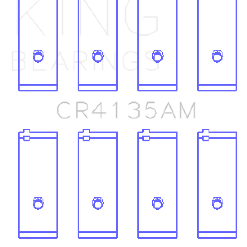 King Engine Bearings GCR4135AM - KINGCR4135AM - King Engine Bearings 85-01 Toyota 5SFE L4 DOHC 16 Valves Rod Bearing Set - Size STD - Shipped in Europe - Tuningsupply.com