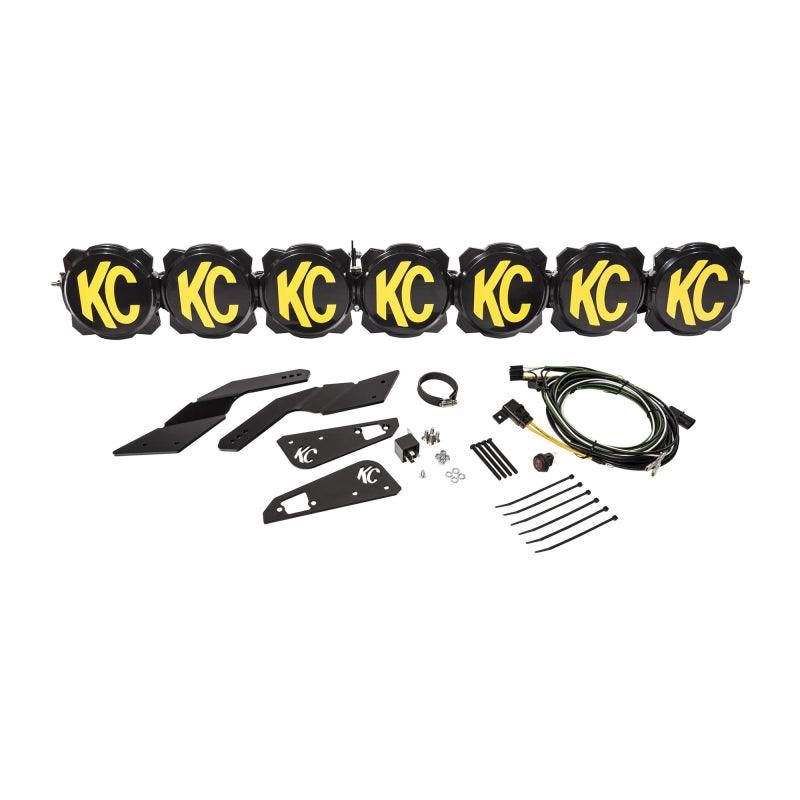 KC HiLiTES 91334 - KCL91334 - KC HiLiTES Can-Am X3 45in. Pro6 Gravity LED 7-Light 140w Combo Beam Overhead Light Bar System - Shipped in Europe - Tuningsupply.com