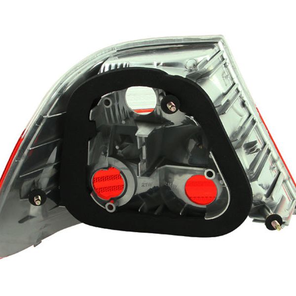 ANZO 221217 - ANZ221217 - ANZO 2000-2003 BMW 3 Series E46 Taillights Red/Clear - Shipped in Europe - Tuningsupply.com