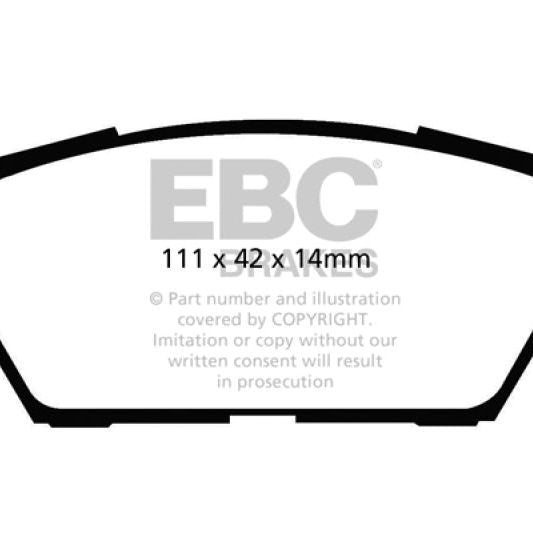 EBC DP31766C - EBCDP31766C - EBC 06-09 Ford Fusion 2.3 Redstuff Rear Brake Pads - Shipped in Europe - Tuningsupply.com