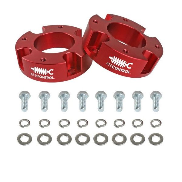 aFe 416-72T005-R - AFE416-72T005-R - aFe CONTROL 1.875 IN Leveling Kit 22-23 Toyota Tundra - Red - Shipped in Europe - Tuningsupply.com