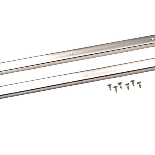 Kentrol 30416 - KEN30416 - Kentrol 76-95 Jeep CJ7 Wrangler YJ Entry Guards Pair - Polished Silver - Shipped in Europe - Tuningsupply.com