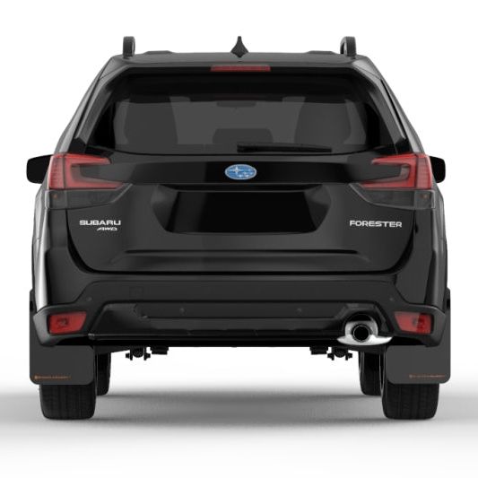 Rally Armor MF52-UR-BLK/OR - RALMF52-UR-BLK/OR - Rally Armor 19-21 Subaru Forester Black UR Mud Flap w/ Orange Logo - Shipped in Europe - Tuningsupply.com
