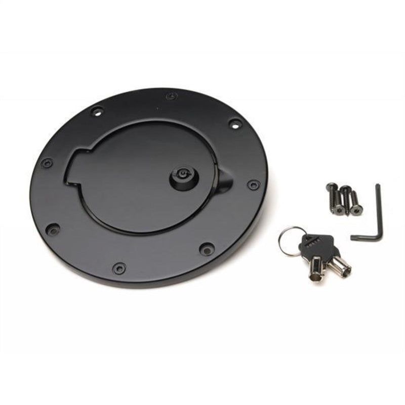 Rampage 85007 - RAM85007 - Rampage 2007-2018 Jeep Wrangler(JK) Billet Style Gas Cover - Black - Shipped in Europe - Tuningsupply.com