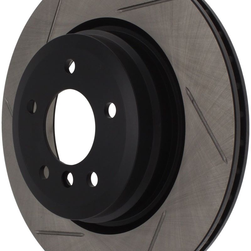 Stoptech 126.34080SR - STO126.34080SR - StopTech Power Slot 06 BMW 330 Series / 07-09 335 Series Rear Right Slotted Rotor - Shipped in Europe - Tuningsupply.com