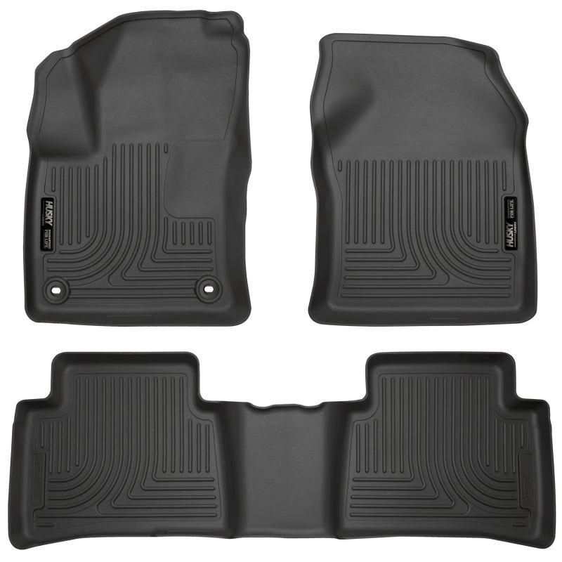 Husky Liners 98991 - HSL98991 - Husky Liners 2016 Toyota Prius Weatherbeater Black Front & 2nd Seat Floor Liners (Footwell Coverage) - Shipped in Europe - Tuningsupply.com