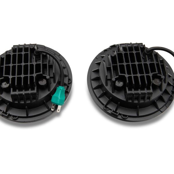 Raxiom J108042 - RAXJ108042 - Raxiom 97-18 Jeep Wrangler TJ/JK Axial Series LED Daymaker Headlights- Black Housing (Clear Lens) - Shipped in Europe - Tuningsupply.com