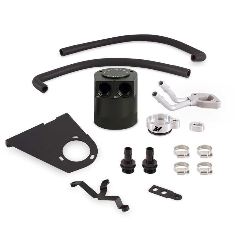 Mishimoto MMBCC-F2D-17BE - MISMMBCC-F2D-17BE - Mishimoto 2017+ Ford 6.7L Powerstroke Baffled Oil Catch Can Kit - Shipped in Europe - Tuningsupply.com