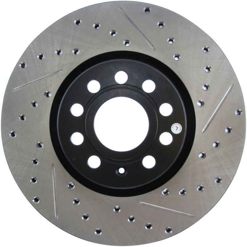 Stoptech 127.33098L - STO127.33098L - StopTech Slotted & Drilled Sport Brake Rotor - Shipped in Europe - Tuningsupply.com
