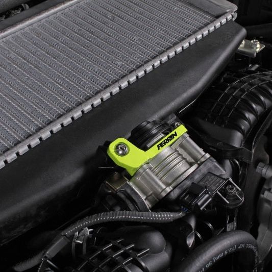 Perrin Performance PSP-ITR-331NY - PERPSP-ITR-331NY - PERRIN 22-25 Subaru WRX / 19-25 Ascent / 20-25 Outback & Legacy Turbo TMIC Bracket - Neon Yellow - Shipped in Europe - Tuningsupply.com