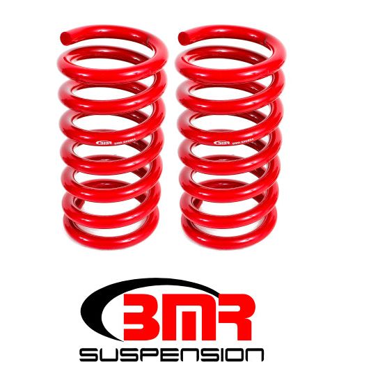 BMR Suspension SP088R - BMRSP088R - BMR 15-17 S550 Mustang Rear Drag Version Lowering Springs - Red - Shipped in Europe - Tuningsupply.com