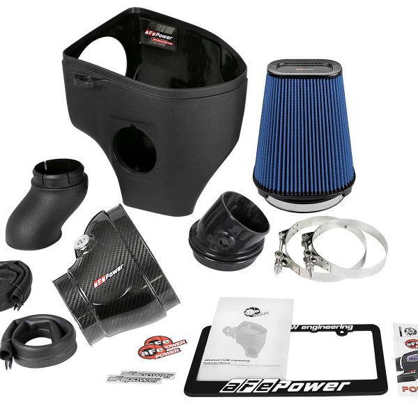 aFe 57-10001R - AFE57-10001R - aFe Magnum Force Stage-2 Track Series Carbon Fiber AIS w/ Pro 5R Media - 18 Dodge Challenger V8-6.2L - Shipped in Europe - Tuningsupply.com