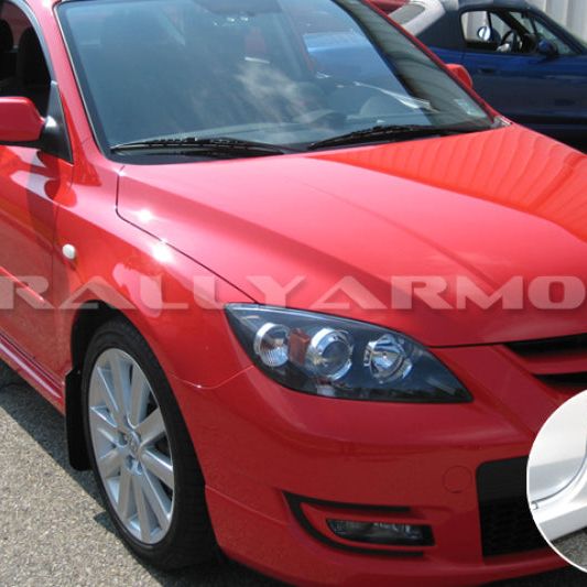 Rally Armor MF9-BAS-BLK - RALMF9-BAS-BLK - Rally Armor 04-09 Mazda3/Speed3 Basic Black Mud Flap w/ Black Logo - Shipped in Europe - Tuningsupply.com