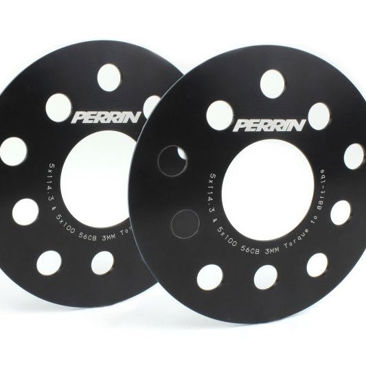 Perrin Performance PSP-WHL-103BK - PERPSP-WHL-103BK - PERRIN Subaru/Toyota/Scion 3mm Wheel Spacers (Slip-On Style/No Studs) 5x114.3/5x100 56mm CB - Pair - Shipped in Europe - Tuningsupply.com