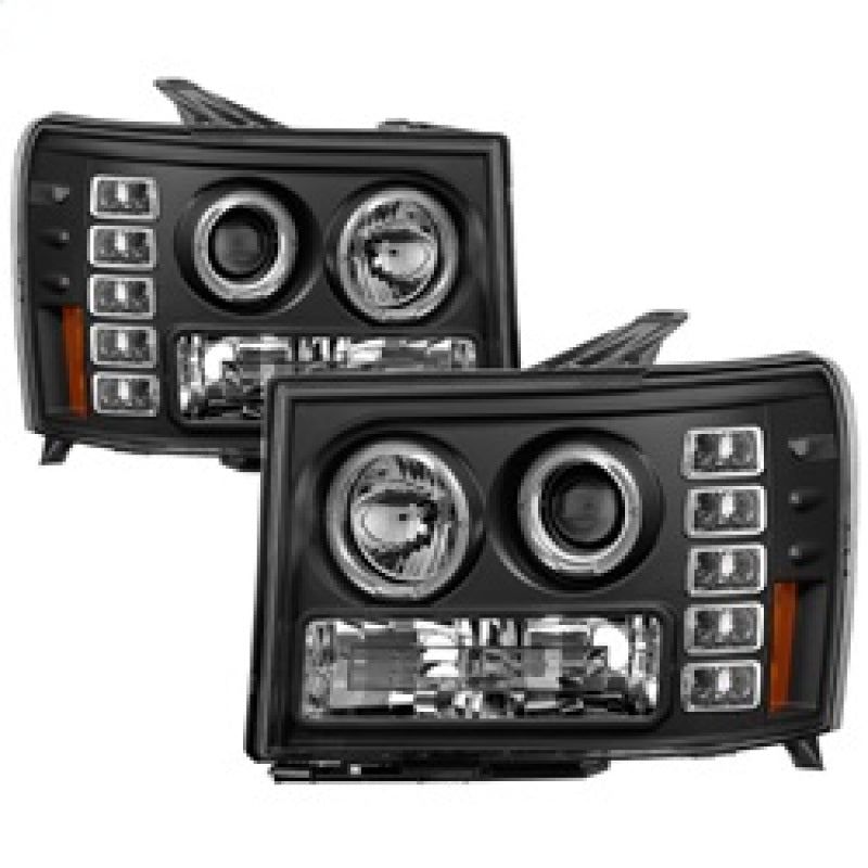 SPYDER 5010605 - SPY5010605 - Spyder GMC Sierra 1500/GMC Sierra Denali 08-13 Projector LED Halo- LED Blk PRO-YD-GS07-HL-BK - Shipped in Europe - Tuningsupply.com