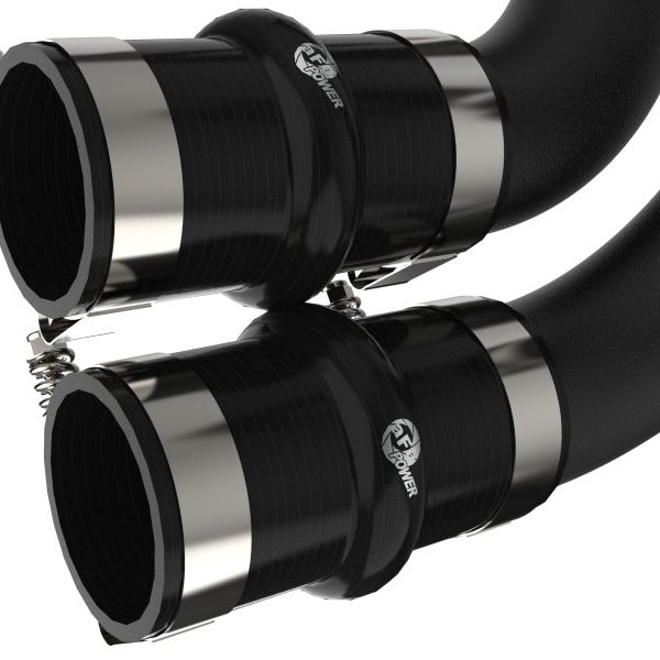 aFe 46-20514-B - AFE46-20514-B - aFe BladeRunner 21-22 Ford F-150 Ecoboost V6-3.5L(tt) Aluminum Hot and Cold Charge Pipe Kit Black - Shipped in Europe - Tuningsupply.com