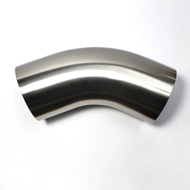 Stainless Bros 601-04526-4150 - STB601-04526-4150 - Stainless Bros 1.75in SS304 45 Degree Bend Elbow - 1.5D / 2.625in CLR - 16GA / .065in Wall w/ Leg - Shipped in Europe - Tuningsupply.com
