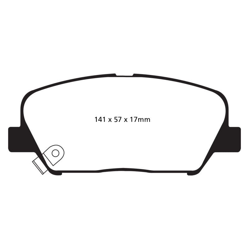 EBC DP41856R - EBCDP41856R - EBC 09+ Hyundai Genesis Coupe 2.0 Turbo Yellowstuff Front Brake Pads - Shipped in Europe - Tuningsupply.com