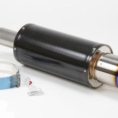 HKS 31012-BA001 - HKS31012-BA001 - HKS Universal Carbon-Ti Cat-back Exhaust - 170mm Shell/75mm Diameter - Shipped in Europe - Tuningsupply.com