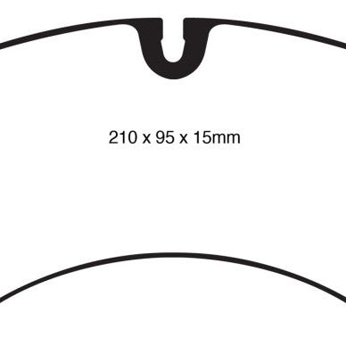 EBC DP31835C - EBCDP31835C - EBC 10+ Volkswagen Touareg 3.0 Supercharged Hybrid Redstuff Front Brake Pads - Shipped in Europe - Tuningsupply.com