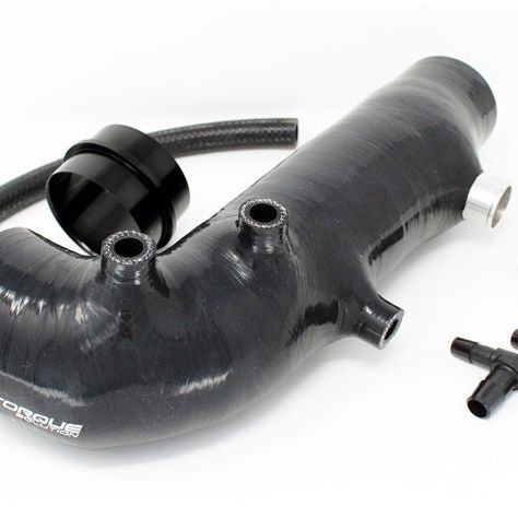 Torque Solution TS-SU-463BK - TQSTS-SU-463BK - Torque Solution Turbo Inlet Hose Black: 02-07 Subaru WRX / 04-18 STI / 05-09 Legacy GT / 04-13 FTX - Shipped in Europe - Tuningsupply.com