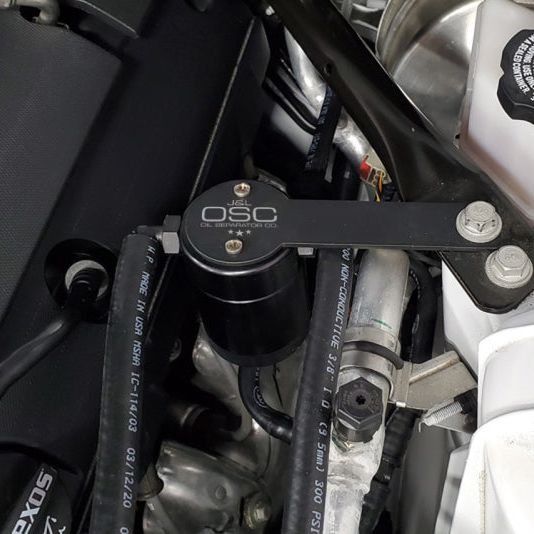 J&L 3081D-B - JLT3081D-B - J&L 16-24 Chevrolet Camaro LT1 6.2L Driver Side Oil Separator 3.0 - Black Anodized - Shipped in Europe - Tuningsupply.com