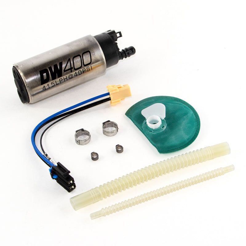 DeatschWerks 9-401-1046 - DWK9-401-1046 - DeatschWerks 415LPH DW400 In-Tank Fuel Pump w/ 9-1046 Install Kit 11-14 Ford Mustang V6/GT - Shipped in Europe - Tuningsupply.com