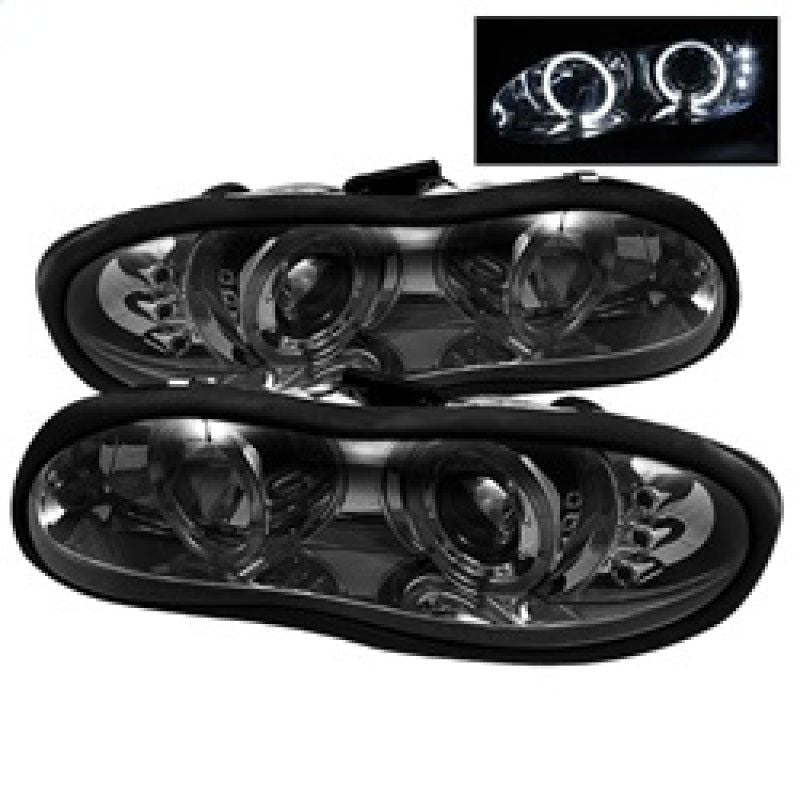 SPYDER 5009258 - SPY5009258 - Spyder Chevy Camaro 98-02 Projector Headlights LED Halo LED Smke - Low H1 PRO-YD-CCAM98-HL-SM - Shipped in Europe - Tuningsupply.com