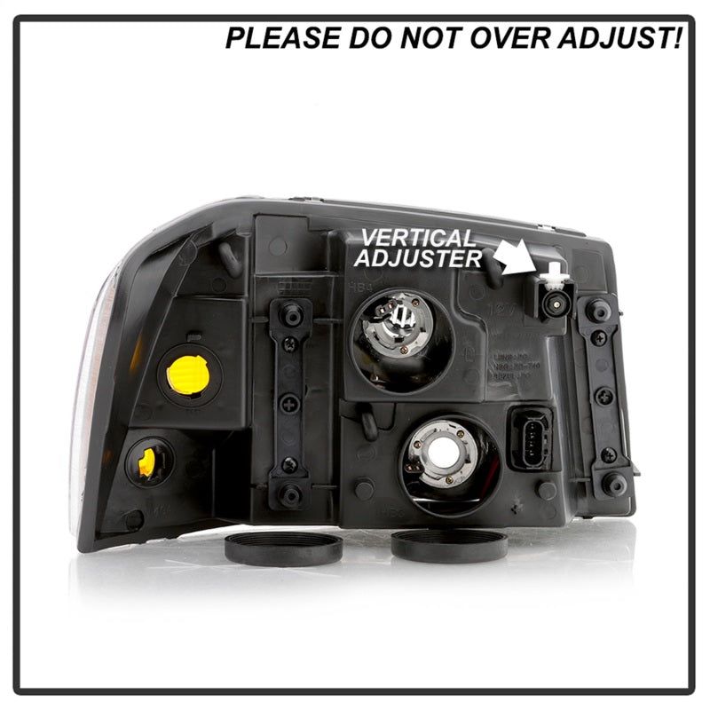 SPYDER 9042652 - SPY9042652 - xTune 02-09 GMC Envoy OEM Style Headlights - Black (HD-JH-GEN02-AM-BK) - Shipped in Europe - Tuningsupply.com
