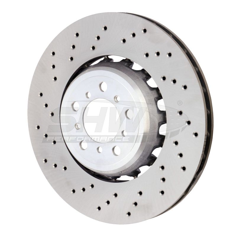 SHW Performance BFL44809 - SHWBFL44809 - SHW 15-18 BMW M3 3.0L Left Front Cross-Drilled Lightweight Brake Rotor (34112284809) - Shipped in Europe - Tuningsupply.com