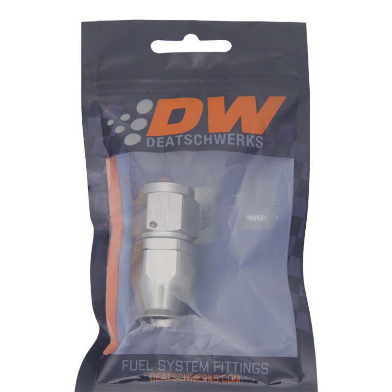 DeatschWerks 6-02-0854 - DWK6-02-0854 - DeatschWerks 8AN Female Swivel Straight Hose End PTFE (Incl. 1 Olive Insert) - Shipped in Europe - Tuningsupply.com