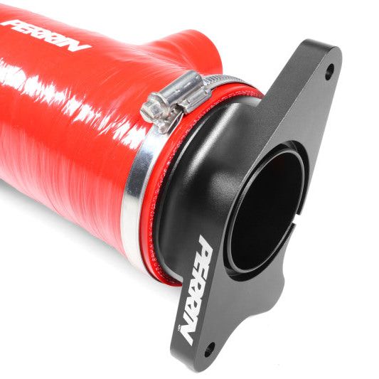 Perrin Performance PSP-INT-425RD - PERPSP-INT-425RD - PERRIN 22-24 Subaru WRX / 20-25 LGT & OBXT Turbo Inlet Hose w/Turbo Adapter Flange (Long) - Red - Shipped in Europe - Tuningsupply.com