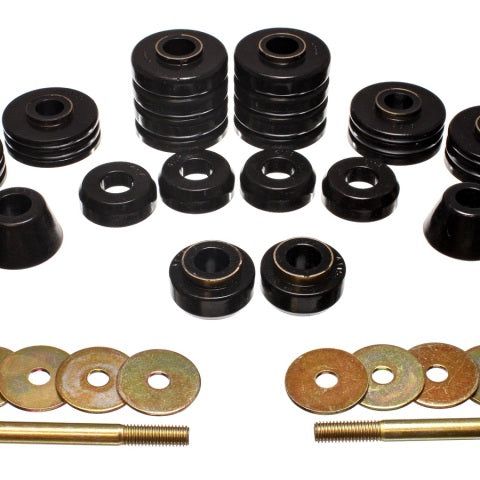 Energy Suspension 3.4140G - ENG3.4140G - Energy Suspension Black Body Cab Mount Set for 73-80 GM C/K-10/20/30 C/K1500/2500/3500 - Shipped in Europe - Tuningsupply.com