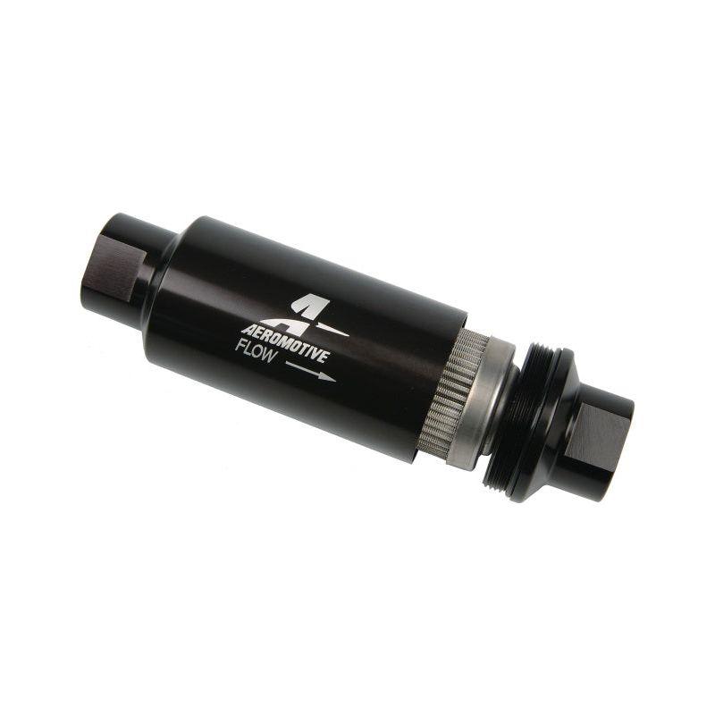 Aeromotive 12324 - AER12324 - Aeromotive In-Line Filter - AN-10 - Black - 100 Micron - Shipped in Europe - Tuningsupply.com
