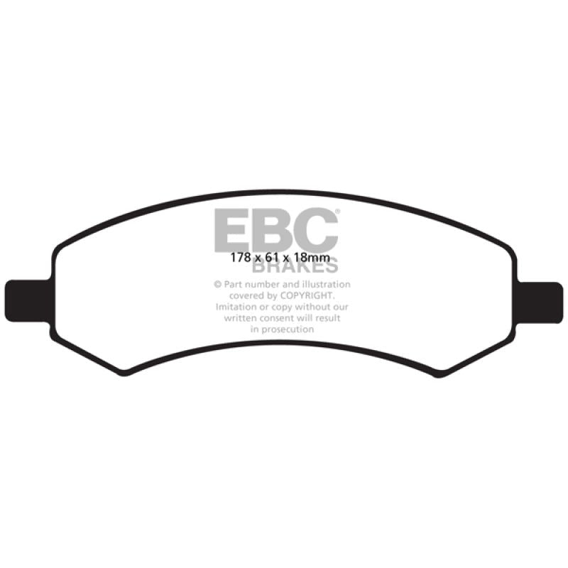 EBC UD1084 - EBCUD1084 - EBC 06-09 Chrysler Aspen 4.7 Ultimax2 Front Brake Pads - Shipped in Europe - Tuningsupply.com