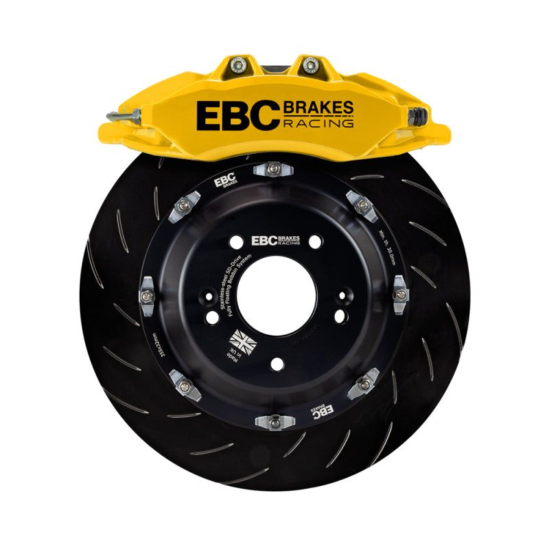 EBC BBK045YEL-1 - EBCBBK045YEL-1 - EBC Racing 00-06 BMW M3 (E46) Yellow Apollo-6 Calipers 355mm Rotors Front Big Brake Kit - Shipped in Europe - Tuningsupply.com