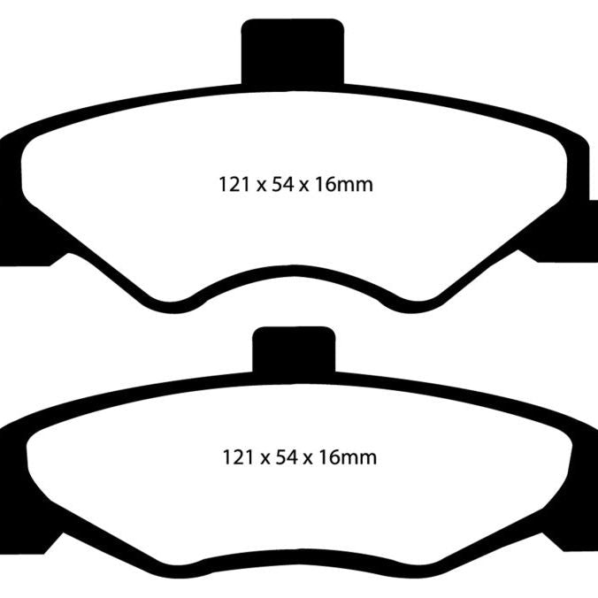 EBC DP41323R - EBCDP41323R - EBC 98-02 Chevrolet Camaro (4th Gen) 3.8 Yellowstuff Rear Brake Pads - Shipped in Europe - Tuningsupply.com