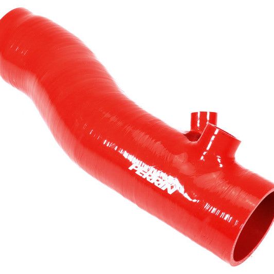 Perrin Performance PSP-INT-425RD - PERPSP-INT-425RD - PERRIN 22-24 Subaru WRX / 20-25 LGT & OBXT Turbo Inlet Hose w/Turbo Adapter Flange (Long) - Red - Shipped in Europe - Tuningsupply.com