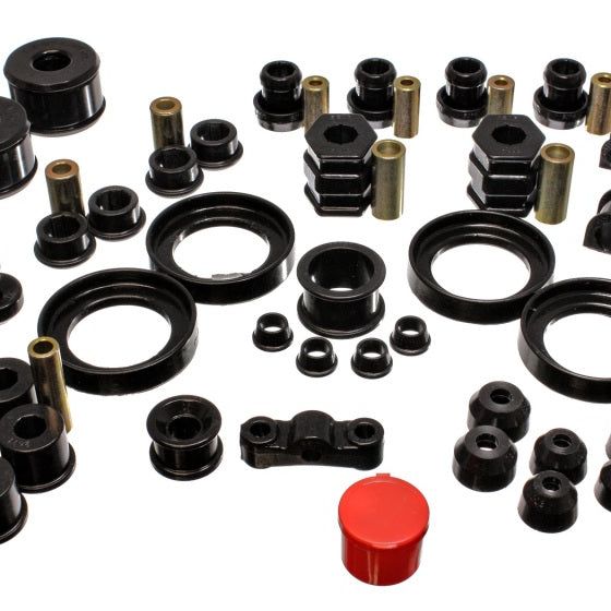 Energy Suspension 16.18109G - ENG16.18109G - Energy Suspension 99-00 Honda Civic Si Black Hyper-Flex Master Bushing Set - Shipped in Europe - Tuningsupply.com