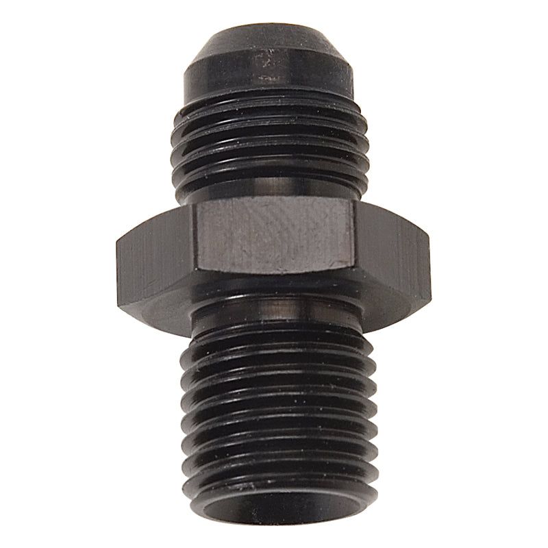 Russell 670523 - RUS670523 - Russell Performance -6 AN Flare to 14mm x 1.5 Metric Thread Adapter (Black ) - Shipped in Europe - Tuningsupply.com