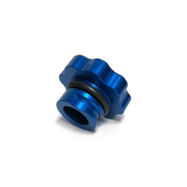 Fleece Performance FPE-DMAX-OC-BLU - FPEFPE-DMAX-OC-BLU - Fleece Performance 01-16 GM 2500/3500 Duramax Billet Oil Cap Cover - Blue - Shipped in Europe - Tuningsupply.com