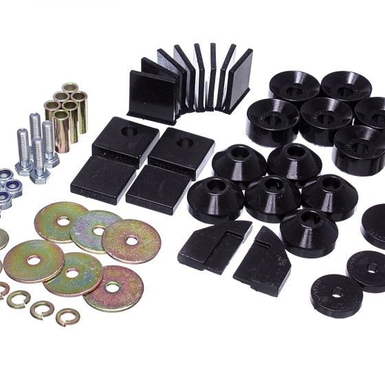 Energy Suspension 1.4101G - ENG1.4101G - Energy Suspension 86-95 Suzuki Samurai Black Body Mount Set - Shipped in Europe - Tuningsupply.com