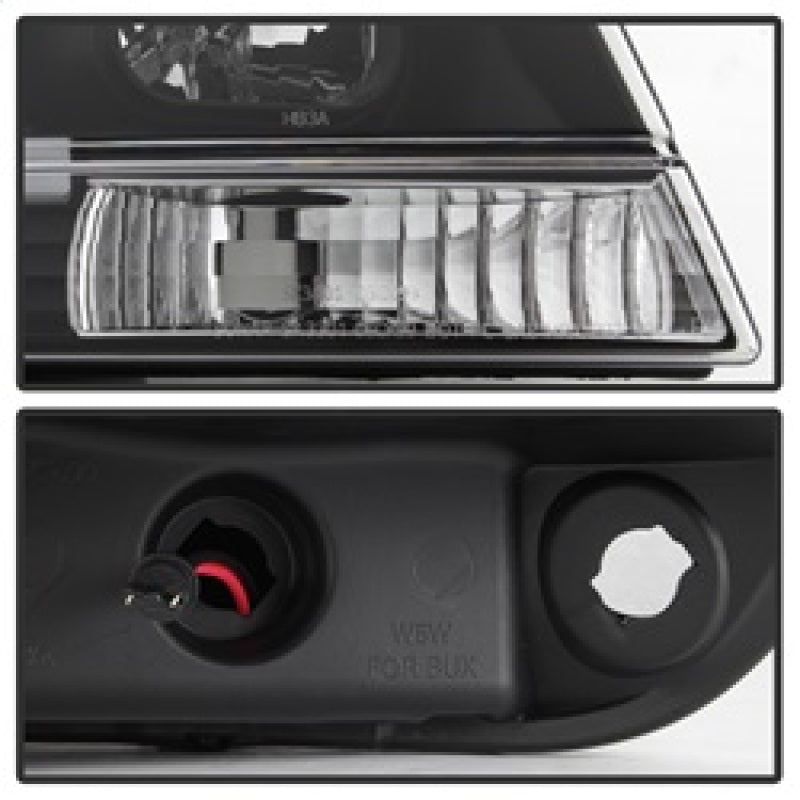 SPYDER 5085221 - SPY5085221 - Spyder 99-04 Jeep Grand Cherokee Projector Headlights - Light Bar DRL LED - Black - Shipped in Europe - Tuningsupply.com