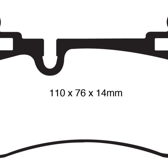 EBC DP41839R - EBCDP41839R - EBC 08-13 Mercedes-Benz C63 AMG (W204) 6.2 Yellowstuff Rear Brake Pads - Shipped in Europe - Tuningsupply.com
