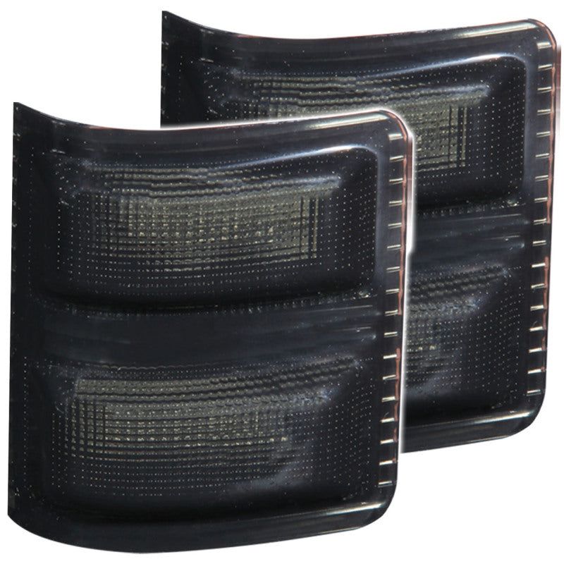 ANZO 861103 - ANZ861103 - ANZO LED Mirror Lights 2008-2015 Ford F-250 LED Mirror Lights Smoke w/ Amber LED - Shipped in Europe - Tuningsupply.com