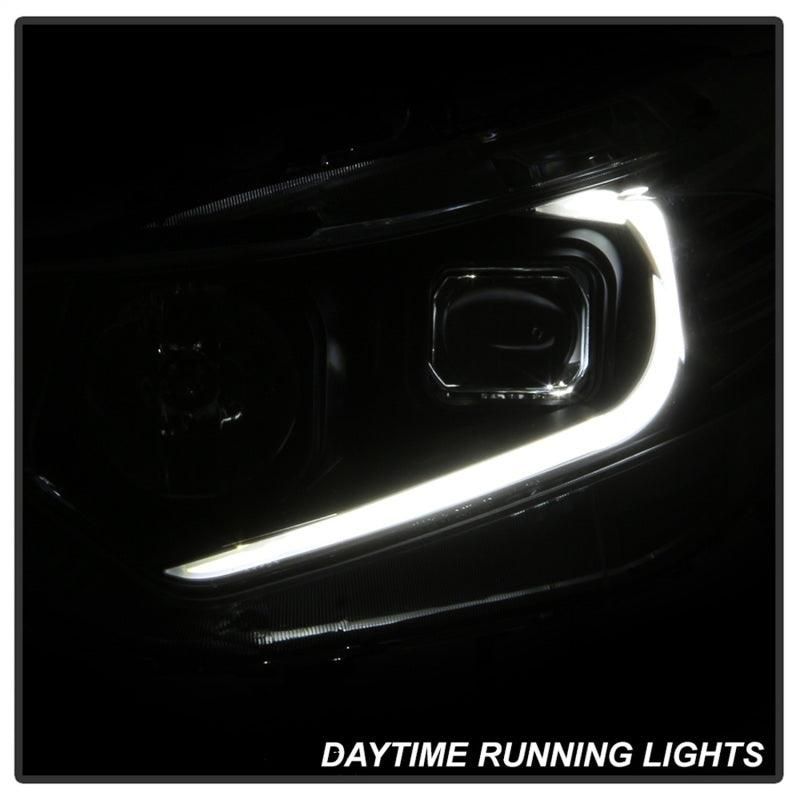 SPYDER 9042218 - SPY9042218 - xTune 09-14 Acura TSX Projector Headlights - Light Bar DRL - Black (PRO-JH-ATSX09-LB-BK) - Shipped in Europe - Tuningsupply.com